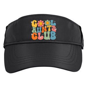 Cool Aunts Club Groovy Retro Smile Aunt Auntie MotherS Day Adult Drive Performance Visor