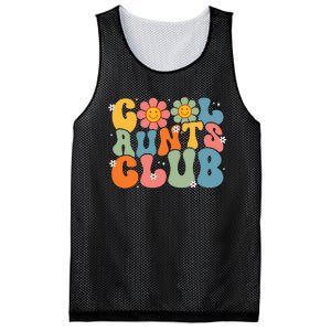 Cool Aunts Club Groovy Retro Smile Aunt Auntie MotherS Day Mesh Reversible Basketball Jersey Tank