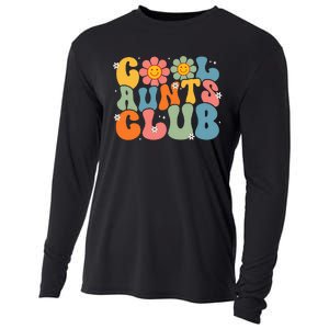 Cool Aunts Club Groovy Retro Smile Aunt Auntie MotherS Day Cooling Performance Long Sleeve Crew