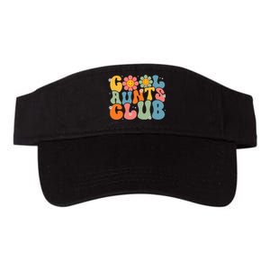 Cool Aunts Club Groovy Retro Smile Aunt Auntie MotherS Day Valucap Bio-Washed Visor