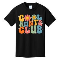 Cool Aunts Club Groovy Retro Smile Aunt Auntie MotherS Day Kids T-Shirt