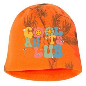 Cool Aunts Club Groovy Retro Smile Aunt Auntie MotherS Day Kati - Camo Knit Beanie