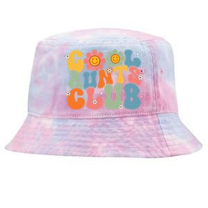 Cool Aunts Club Groovy Retro Smile Aunt Auntie MotherS Day Tie-Dyed Bucket Hat