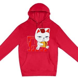 Cat Anime Cute Funny Manga Turbo Granny Kawaii Premium Pullover Hoodie