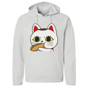 Cat Anime Cute Funny Manga Turbo Granny Kawaii Cat Performance Fleece Hoodie