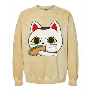 Cat Anime Cute Funny Manga Turbo Granny Kawaii Cat Colorblast Crewneck Sweatshirt