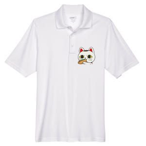 Cat Anime Cute Funny Manga Turbo Granny Kawaii Cat Men's Origin Performance Pique Polo