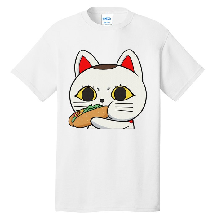 Cat Anime Cute Funny Manga Turbo Granny Kawaii Cat Tall T-Shirt