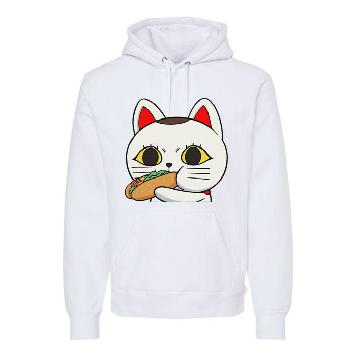 Cat Anime Cute Funny Manga Turbo Granny Kawaii Cat Premium Hoodie