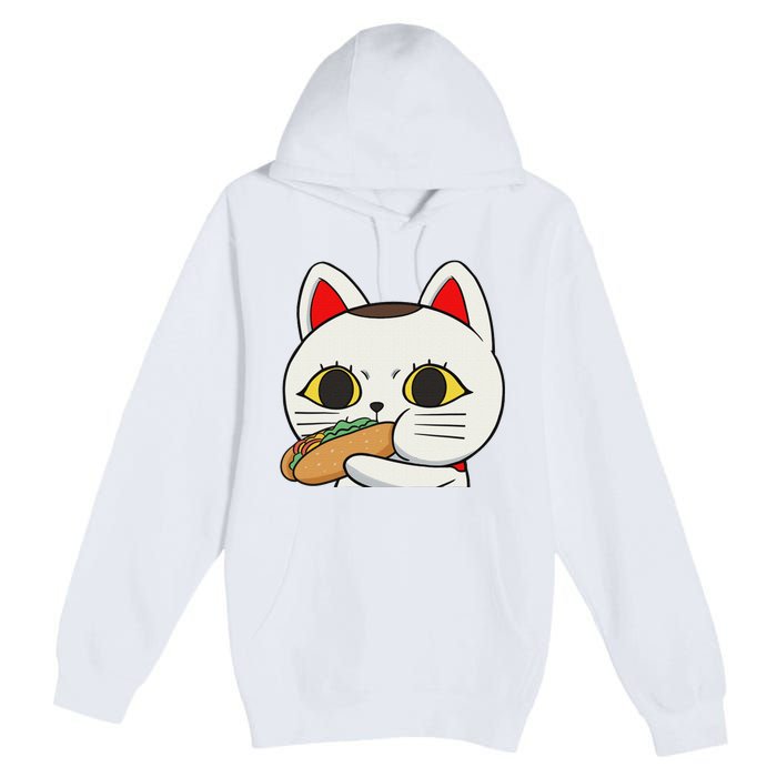 Cat Anime Cute Funny Manga Turbo Granny Kawaii Cat Premium Pullover Hoodie