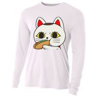 Cat Anime Cute Funny Manga Turbo Granny Kawaii Cat Cooling Performance Long Sleeve Crew