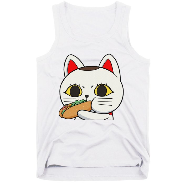 Cat Anime Cute Funny Manga Turbo Granny Kawaii Cat Tank Top