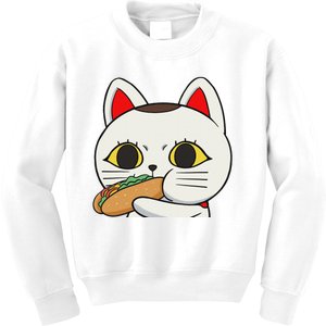 Cat Anime Cute Funny Manga Turbo Granny Kawaii Cat Kids Sweatshirt