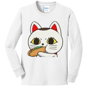 Cat Anime Cute Funny Manga Turbo Granny Kawaii Cat Kids Long Sleeve Shirt