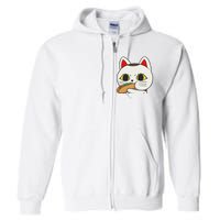 Cat Anime Cute Funny Manga Turbo Granny Kawaii Cat Full Zip Hoodie