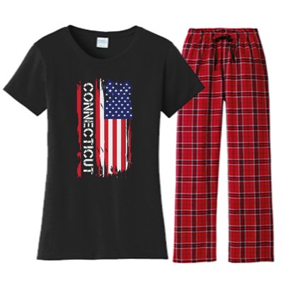 Connecticut America Women's Flannel Pajama Set