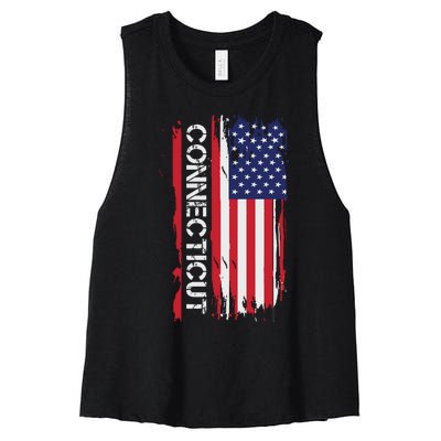 Connecticut America Women's Racerback Cropped Tank