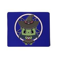 Cute Anime Cat Witch And Moon For Halloween Gift Mousepad