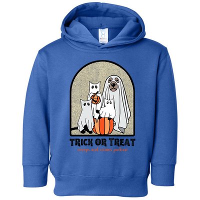 Creeps And Crimes Trick Or Treat Toddler Hoodie