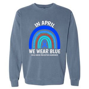 Child Abuse Cool Gift Cool Gift Abuse Prevention Awareness Month Gift Garment-Dyed Sweatshirt