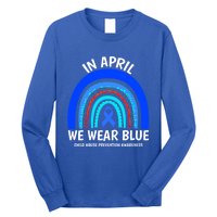 Child Abuse Cool Gift Cool Gift Abuse Prevention Awareness Month Gift Long Sleeve Shirt