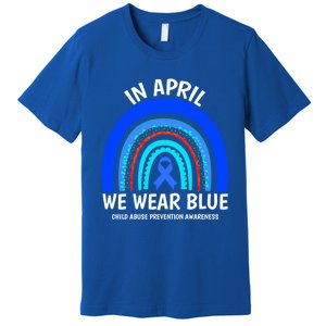 Child Abuse Cool Gift Cool Gift Abuse Prevention Awareness Month Gift Premium T-Shirt