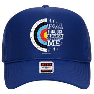 Cute Archery High Crown Mesh Back Trucker Hat