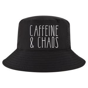 Caffeine And Chaos Gift I Need Coffee Gift Coffee Lover Great Gift Cool Comfort Performance Bucket Hat