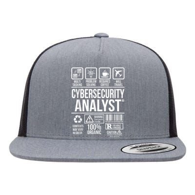 Cybersecurity Analyst Flat Bill Trucker Hat