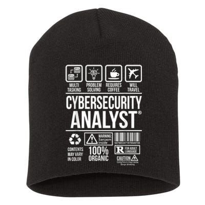 Cybersecurity Analyst Short Acrylic Beanie