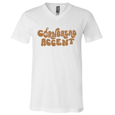 Cornbread Accent V-Neck T-Shirt