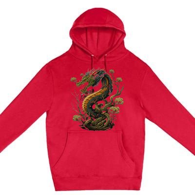 Chinese Asian Culture Dragon Japanese Premium Pullover Hoodie