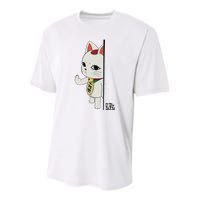 Cat Anime Cute Funny Manga Turbo Kawaii Granny Cat Youth Performance Sprint T-Shirt