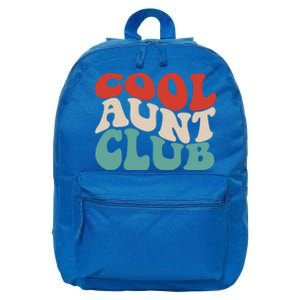 Cool Aunt Club Funny Retro Groovy Aunts Club Gift 16 in Basic Backpack