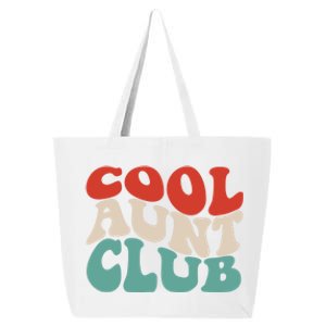 Cool Aunt Club Funny Retro Groovy Aunts Club Gift 25L Jumbo Tote