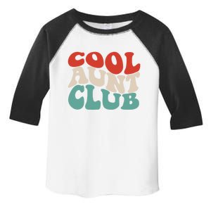 Cool Aunt Club Funny Retro Groovy Aunts Club Gift Toddler Fine Jersey T-Shirt