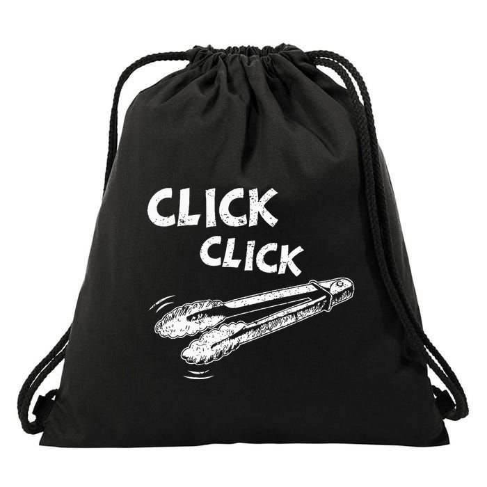Click A Click Tongs Bbq Barbecue Barbecuing Hanging Drawstring Bag