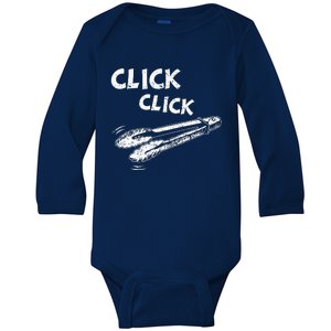 Click A Click Tongs Bbq Barbecue Barbecuing Hanging Baby Long Sleeve Bodysuit