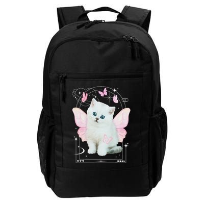Cute Aesthetic Cat Butterfly Fairy Cyber 2000s Backpack