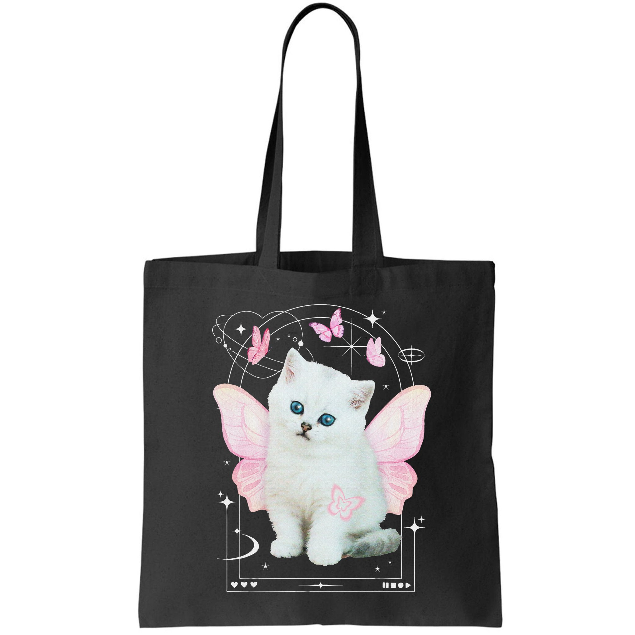 Cute Aesthetic Cat Butterfly Fairy Cyber 2000s Bag