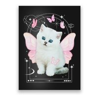 Cute Aesthetic Cat Butterfly Fairy Cyber 2000s Poster