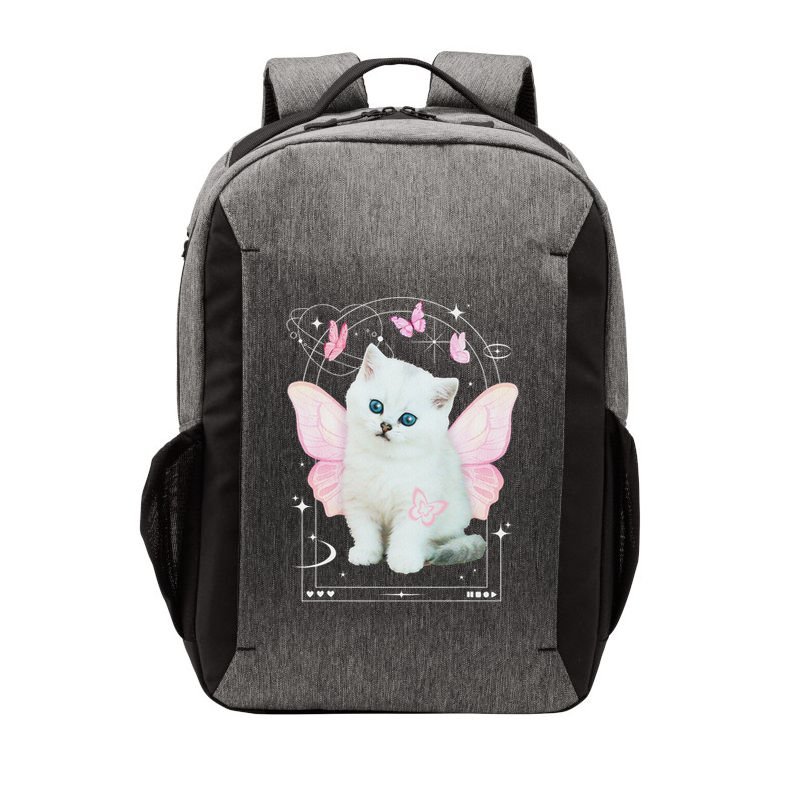 Cute Aesthetic Cat Butterfly Fairy Cyber 2000s Vector Backpack