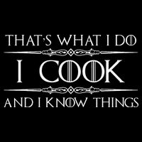 Chef And Cook Gifts I Cook And I Know Things Funny Cooking 16 in Basic Backpack