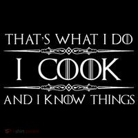Chef And Cook Gifts I Cook And I Know Things Funny Cooking Baby Bodysuit