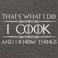Chef And Cook Gifts I Cook And I Know Things Funny Cooking Cotton Canvas Backpack