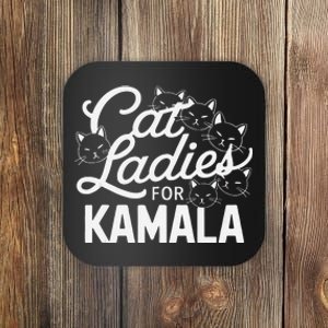 Cute Anime Cats Cat Ladies For Kamala Gift Coaster