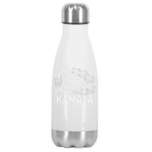 Cute Anime Cats Cat Ladies For Kamala Gift Stainless Steel Insulated Water Bottle