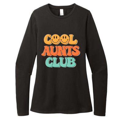 Cool Aunt Club Groovy Retro Cool Aunties Club Gift Womens CVC Long Sleeve Shirt