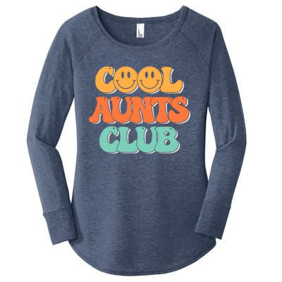 Cool Aunt Club Groovy Retro Cool Aunties Club Gift Women's Perfect Tri Tunic Long Sleeve Shirt