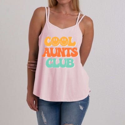 Cool Aunt Club Groovy Retro Cool Aunties Club Gift Women's Strappy Tank